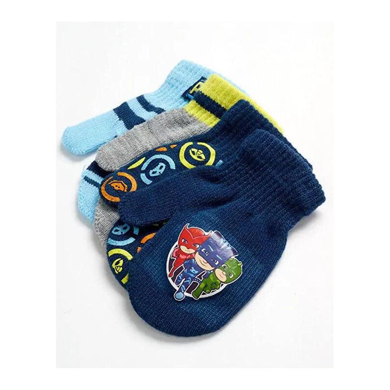 PJ Masks Boys Winter Gloves - 4 Pack PJ Masks Mittens or Gloves Set, Ages 2-7, 4 of 6