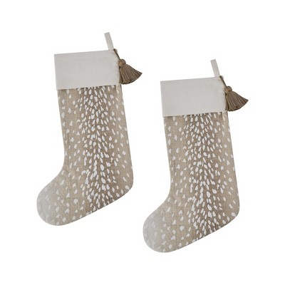 Split P Axis Spotted Tan Stocking