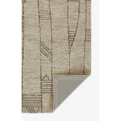 Teppe Geometric Handtufted Gray Wool Rug, 5' x 8'