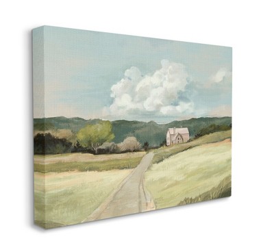 Stupell Industries Road Leading Home Countryside Mountain Landscape