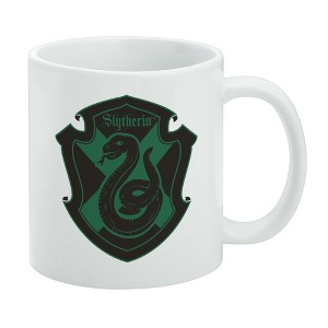 Harry Potter Slytherin Plaid Sigil Ceramic Coffee Mug  Novelty Gift Mugs for Coffee  Tea and Hot Drinks  11oz  White - 1 of 4