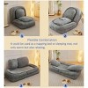 Adjustable Lazy Sofa Bed, 5-Position Foldable Floor Couch for Living Room/Bedroom, Space-Saving Multi-Functional Lounger, for Humans & Pets - 4 of 4