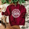 Simply Sage Market Women's Graphic Sweatshirt Let It Snow Wreath - 3 of 4