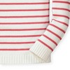 Hope & Henry Girls' Breton Pullover Sweater (Soft Red Breton Stripe, 3-6 Months) - 3 of 4