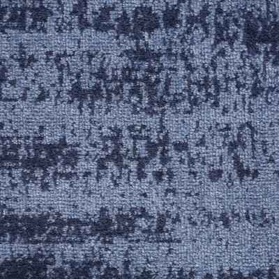 Essentials Denim Blue Abstract Indoor/Outdoor Square Rug