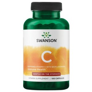 Swanson Buffered Vitamin C with Bioflavonoids 500 mg 100 Capsules. - 1 of 2