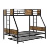 Grungis Twin Over FULL Loft Bed with Trundle and 2-Side Ladder,Bunk Bed with Full-Length Guardrail,Modern Loft and Bunk Bed for Bedroom - 4 of 4