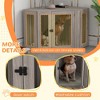 Kumasinova Dog Crate Furniture Corner with Cushion,Heavy Duty End Table Dog Crates for Large Dogs,Dog Kennel Indoor Furniture,Brown - 3 of 4