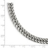 Black Bow Jewelry 7.25mm Stainless Steel Rambo Double Curb Chain Bracelet, 9 Inch - 4 of 4