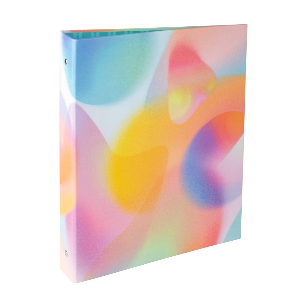 (Case of 8 pieces) greenroom 1" D-Ring Binder Blurry Pastels