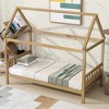 Twin Size House Bed with Headboard and Footboard for Bedroom - 3 of 4