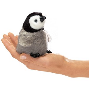 Folkmanis Puppets Mini Baby Emperor Penguin Finger Puppet - 2680 - 1 of 3