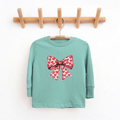 The Juniper Shop Coquette Hearts Toddler Long Sleeve Tee