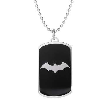 Stainless Steel Spider-Man Dog Tag Pendant Necklace 