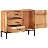 vidaXL Sideboard 34.6Inchx11.8Inchx28.7Inch Solid Acacia Wood - 3 of 4