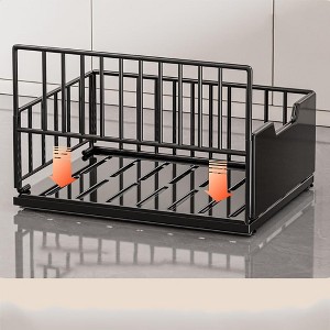 No-Drill Pull-Out Cabinet Organizer - slide-out metal drawer for kitchen pantry cabinets. - 1 of 2