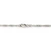 Black Bow Jewelry 2.5mm, Sterling Silver Solid Loose Rope Chain Necklace - 4 of 4