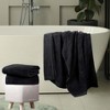 Basketweave Luxury Egyptian Cotton Jacquard and Solid Bath Towels, Set of 4 by Blue Nile Mills - 2 of 4