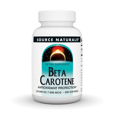 Beta Carotene 25,000 IU by Source Naturals, Inc.  -  250 Softgel