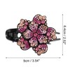 Unique Bargains Women's Grace Three-tooth Hairpin 3.54"x2.52"x1.97" Pink 1 Pc - 4 of 4