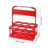 Unique Bargains 6 Cups Foldable Reusable Plastic Drink Carrier with Handle - 2 of 4