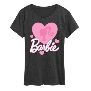 Women's - Barbie - Logo Love Hearts Short Sleeve Graphic T-Shirt - 1 of 4