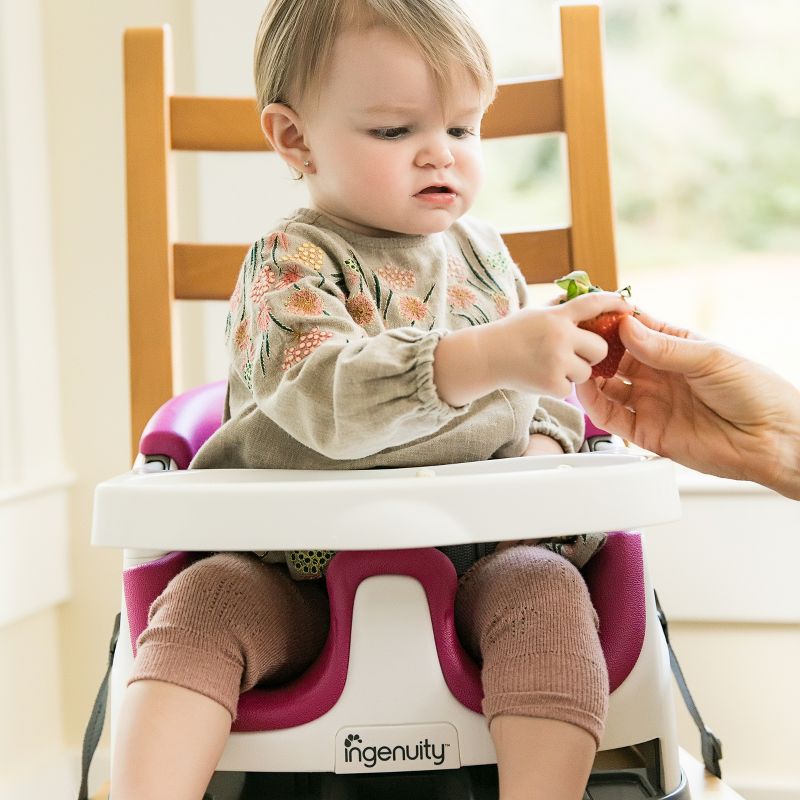 Ingenuity Baby Base 2-in-1 Booster Feeding and Floor Seat with Self-Storing Tray, 3 of 22