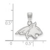 Black Bow Jewelry 14k White Gold Montana State Bobcats NCAA Small Pendant - 2 of 3