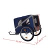VisioGear Dog Bike Stroller, Pet Cart Bicycle with 3 Entrances, Wheels and Mesh Screen, Blue & Gray, 53.93"*29.13"*31.49" - 3 of 4