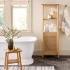 Wood & Cane Bathroom Storage Cabinet - Hearth & Hand™ with Magnolia - 2 of 4
