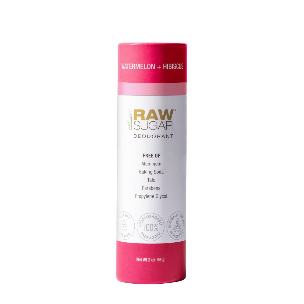 Raw Sugar Watermelon + Hibiscus Aluminum Free Deodorant - 2oz