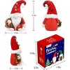 Gnomes Plush, 2Pack Handmade Elf Santa Tomte Swedish Gnome Scandinavian Figurine Nordic Gnomes Plush Christmas Elf Doll Christmas Decoration Ornaments - 3 of 4