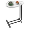 MAYEERTY C-Shaped Side Table, Wood End Table with Metal Frame Slide for Bedroom Living Room - 3 of 4