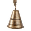 Set of 3 Metal 9.9" Bohemian Bell - Olivia & May - 3 of 4