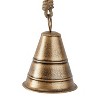 Set of 3 Metal 9.9 Bohemian Bell Brass - Olivia & May