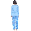 Casual Nights Women's Jersey Knit Long-Sleeve Top and Mircro Fleece Bottom Pajama Set - 3 of 4
