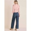 VENUS Womens Ruched Collared Blouse - 3 of 4