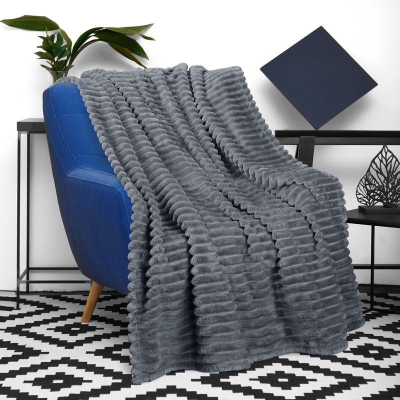 Catalonia Fleece Throw Blanket for Couch, Soft Fuzzy Plush Blanket for Adults and Kids, All Seasons Velvet Lounging Blanket, Living Room Decor Blanket, 4 of 7