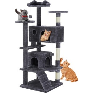 Heybly 54-Inch Cat Tree Tower – Multi-Level with Sisal Scratching Post - 1 of 4