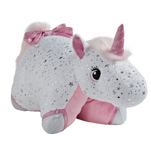 Glittery White Unicorn Kids Plush Pillow Pets Target