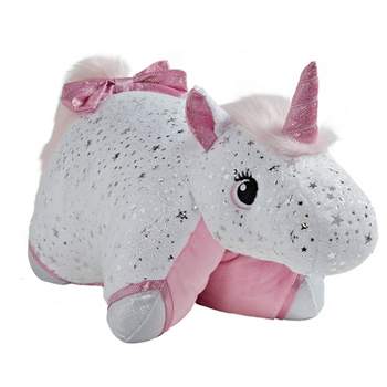 Glittery White Unicorn Kids' Plush - Pillow Pets