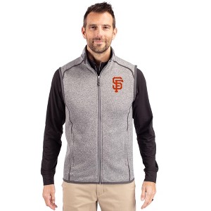 San Francisco Giants Cutter & Buck Mainsail Sweater-Knit Mens Full Zip Vest - 1 of 1