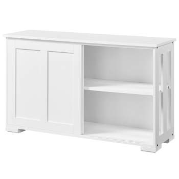 Yaheetech Sideboard Buffet Cabinet for Kitchen Dining Room, White