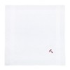 Umo Lorenzo Men's Cotton Boxed Initial Alphabet Handkerchiefs (Pack of 3) - 4 of 4