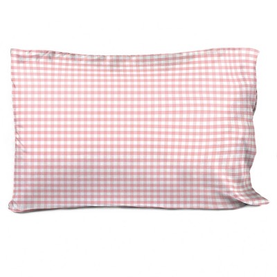 Saturday Park Pink Gingham 100% Organic Cotton Pillowcase : Target