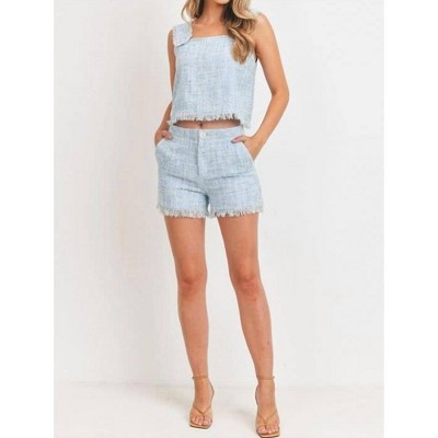 Women's Tweed Fleck Top - paper crane