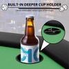 Octagon Poker Table with Collapsible Legs, Casino Leisure Table for 8 Players, Blackjack Gaming Table - 3 of 4