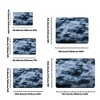 Tie-Dyed Blue Gray Shag Rug, Ultra Soft 1.7" Thick, Non-Slip Backing, 100% Polyester, Multi Sizes - 2 of 4