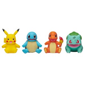 Pokémon Pikachu, Charmander, Bulbasaur, and Squirtle 4'' Action Figure Set - 4pk (Target Exclusive) - 1 of 4