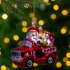 Northlight Fire Truck with Santa and Presents Glass Christmas Ornament - 4" - Multicolor - 2 of 4